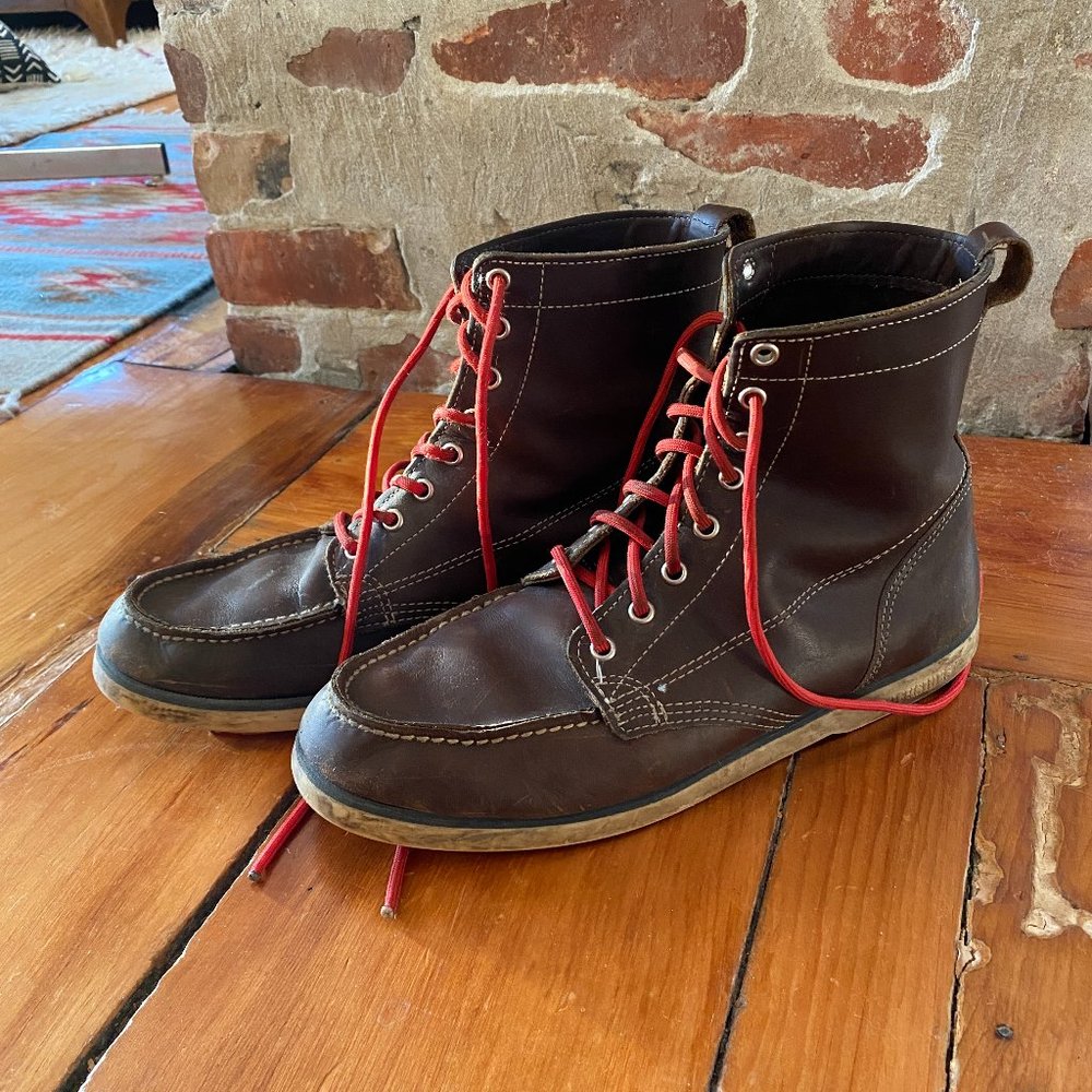 Sebago Dockside Boots, Dark Brown, Size 10.5
